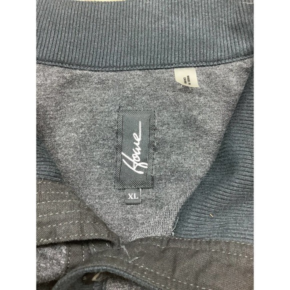 Howe full button long sleeve flap pocket High Collar‎ Designer BLK sweatshirt XL - Picture 6 of 10